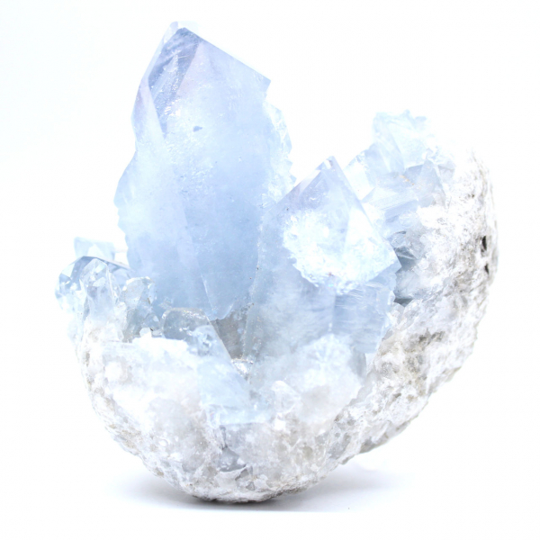 Zeldzame blauwe celestiengeode uit Madagaskar