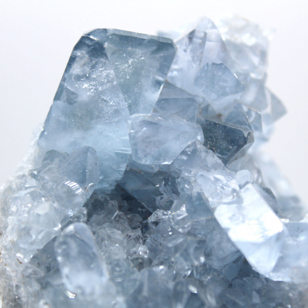 Natuurlijk exemplaar blauwe celestien Madagaskar