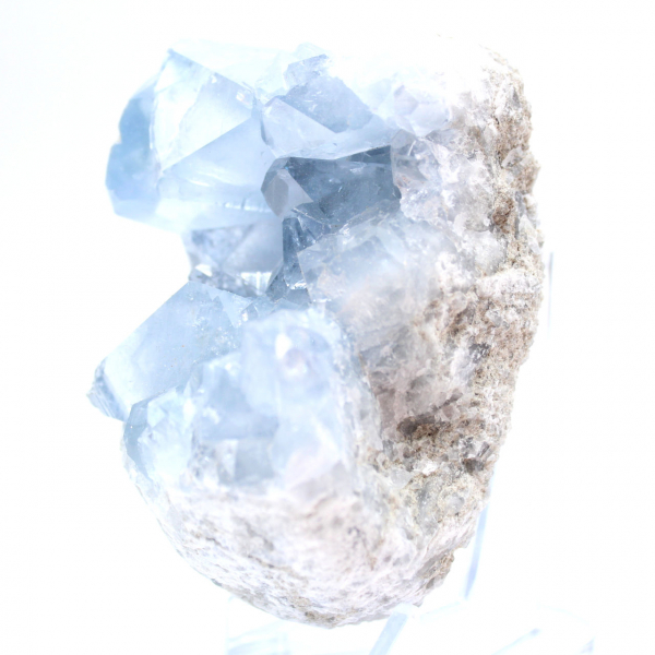 Gekristalliseerde blauwe celestien uit Madagaskar