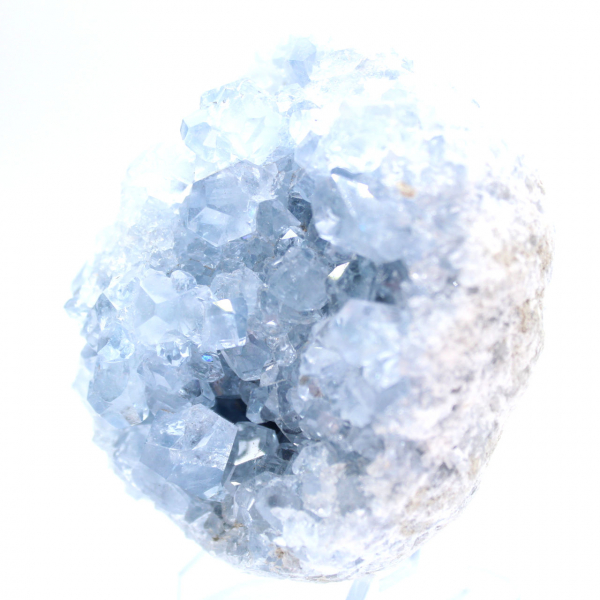 Blauwe celestiet geode Madagaskar uniek stuk