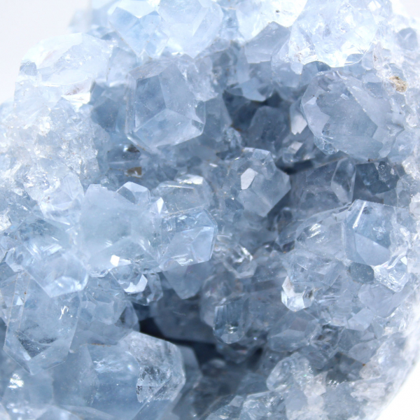 Blauwe celestiet geode Madagaskar uniek stuk