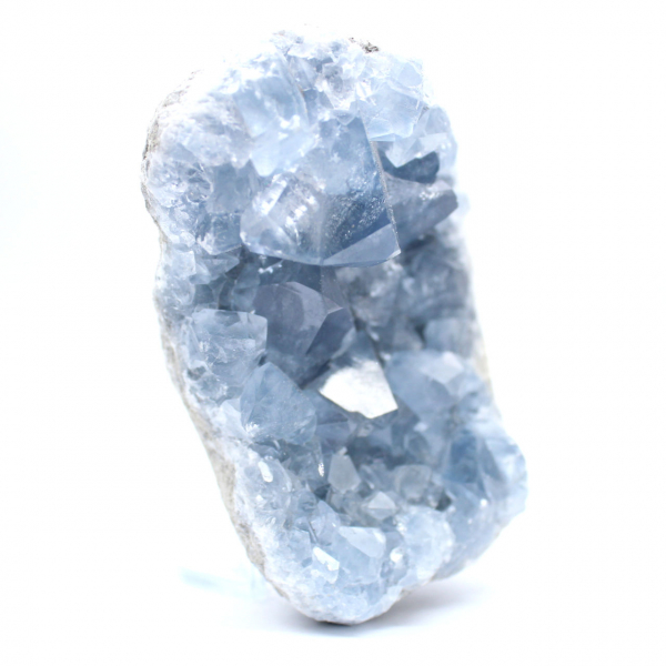Blauwe celestiet mineraal geode Madagaskar