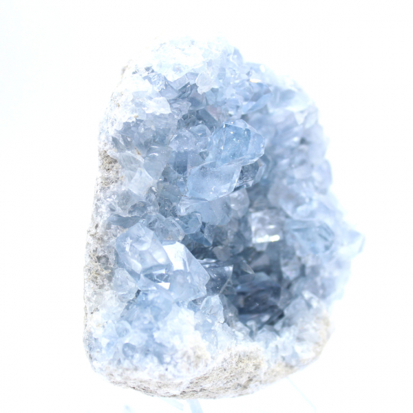 Hoogwaardige Madagaskar blauwe celestiet geode