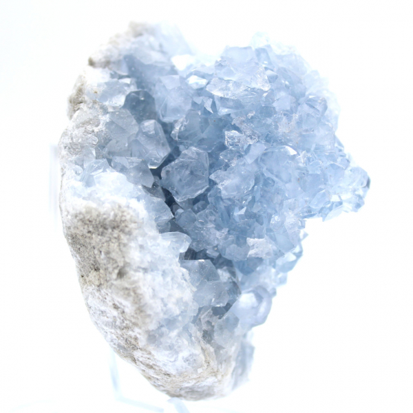 Authentieke Madagascar Blauwe Celestiet Geode