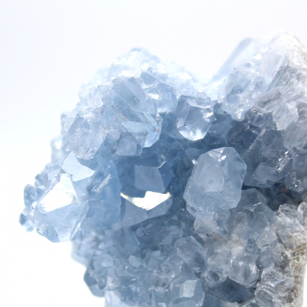 Authentieke Madagascar Blauwe Celestiet Geode