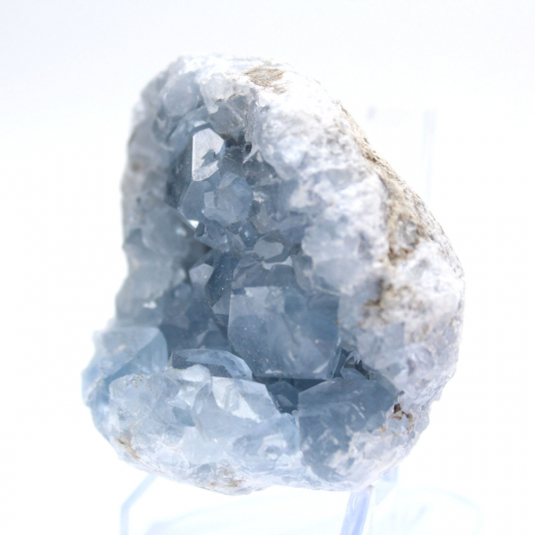 Unieke Madagaskar blauwe celestietgeode
