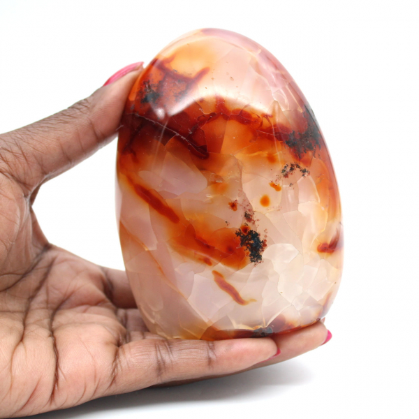 Gepolijst Carneool Medium Ornament - Natuursteen uit Madagaskar voor Decoratie