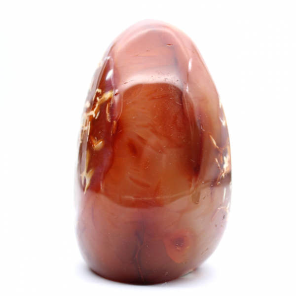 Gepolijste carneool ornamentdecoratie - natuurlijk mineraal uit Madagaskar voor verzamelaars