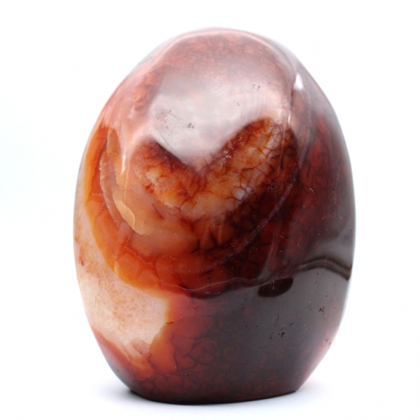 Carneool gepolijst decoratief ornament - Grote authentieke natuursteen uit Madagaskar