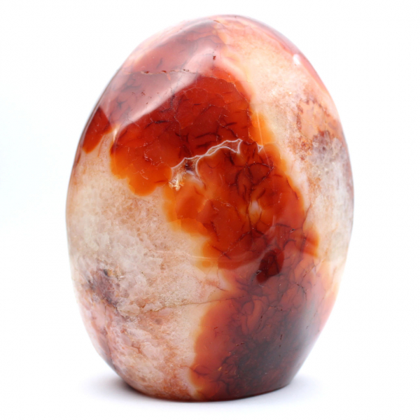 Carneool gepolijst decoratief ornament - Grote authentieke natuursteen uit Madagaskar