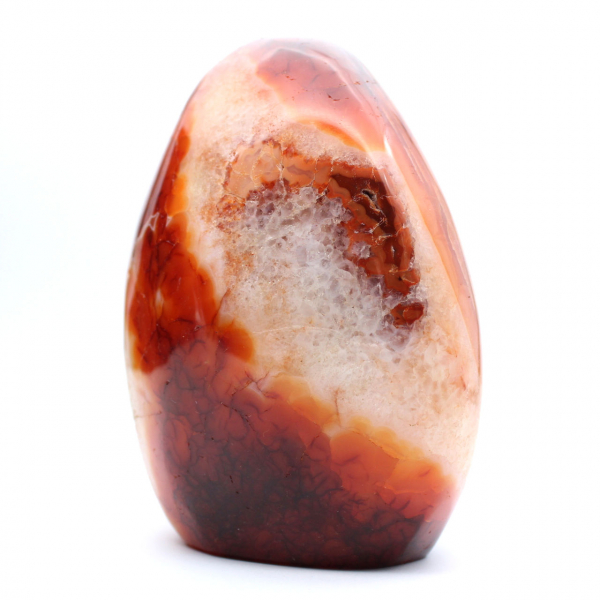 Carneool gepolijst decoratief ornament - Grote authentieke natuursteen uit Madagaskar
