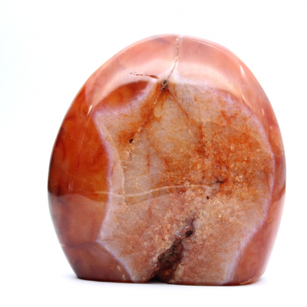 Gepolijste Madagaskar Carneool - Grote decoratieve steen (natuurlijk ornament)