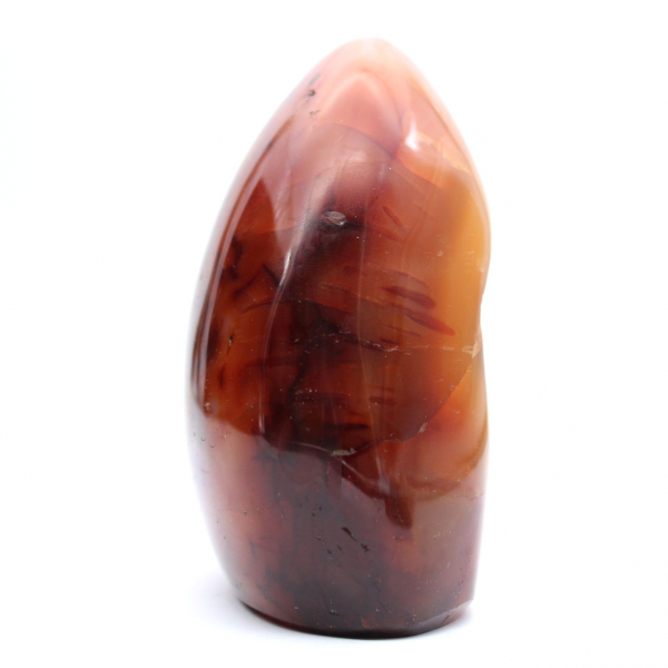 Carneool gepolijst decoratief ornament - authentieke Madagaskar steen voor interieur