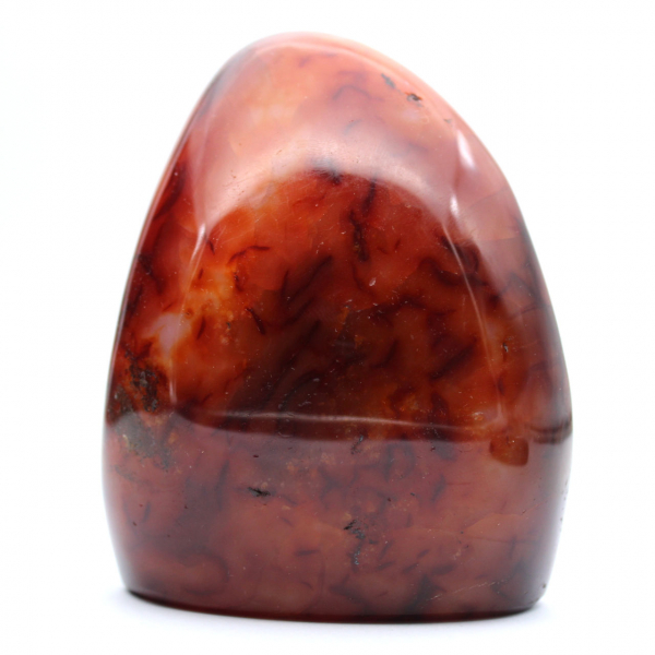 Carneool gepolijst decoratief ornament - authentieke Madagaskar steen voor interieur