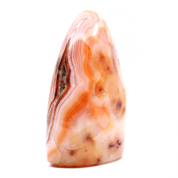 Gepolijste carneool uit Madagaskar - Natuursteenmonster voor decoratie en wetenschap