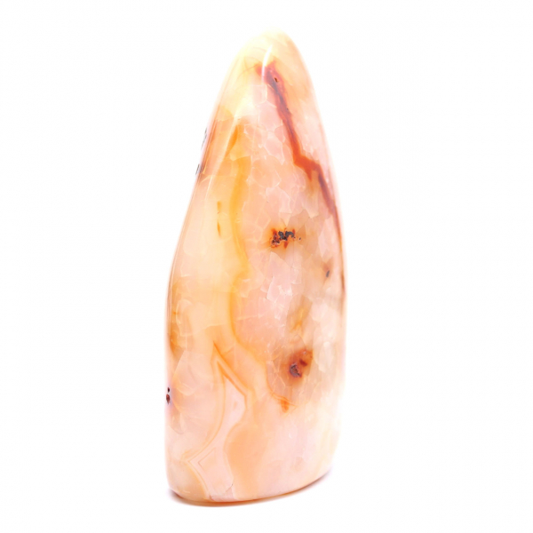 Gepolijste carneool uit Madagaskar - Natuursteenmonster voor decoratie en wetenschap