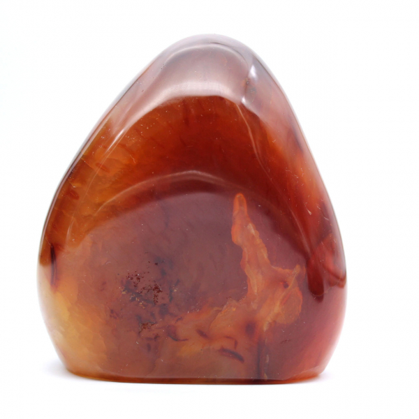 Gepolijst Carneool Ornament Madagaskar - Rood-Oranje Verzamelaarsexemplaar (Natuursteen)