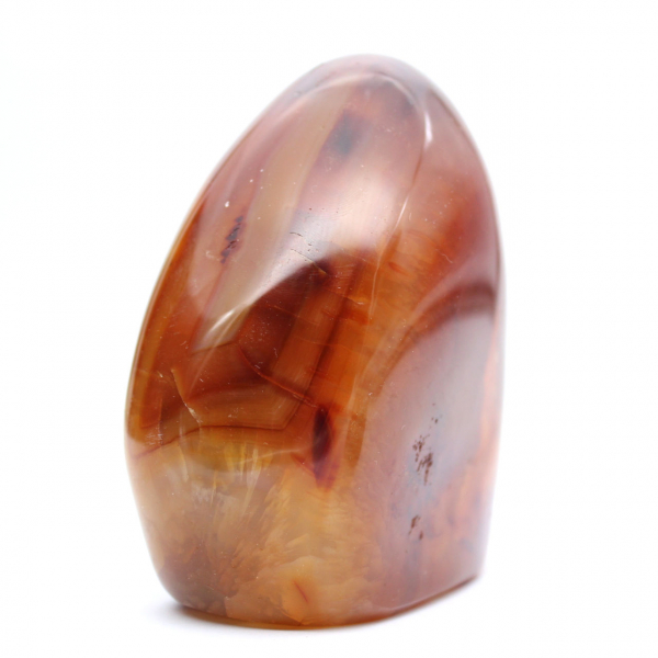 Gepolijst Carneool Ornament Madagaskar - Rood-Oranje Verzamelaarsexemplaar (Natuursteen)