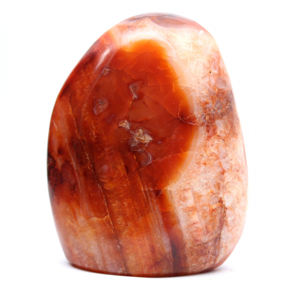 Klein gepolijst carneool ornament uit Madagaskar - Natuursteen voor decoratie en verzameling