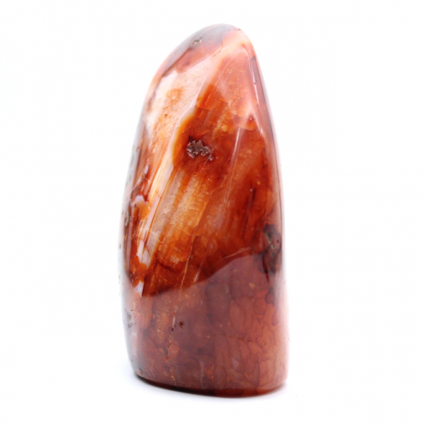 Klein gepolijst carneool ornament uit Madagaskar - Natuursteen voor decoratie en verzameling