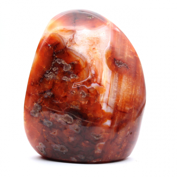 Klein gepolijst carneool ornament uit Madagaskar - Natuursteen voor decoratie en verzameling