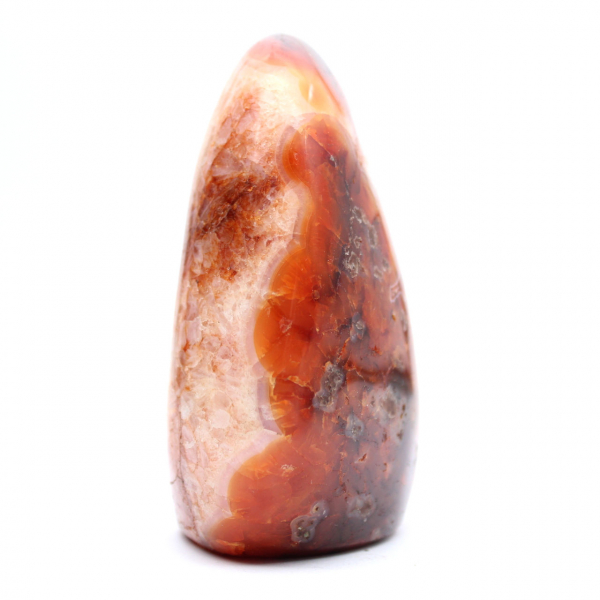 Klein gepolijst carneool ornament uit Madagaskar - Natuursteen voor decoratie en verzameling
