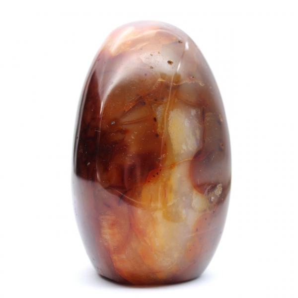 Gepolijste Madagaskar Carneool - Natuursteen Ideaal voor Decoratie en Verzameling (Ornament)