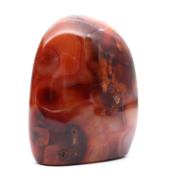 Klein gepolijst carneool ornament - echt mineraal exemplaar (Madagaskar)