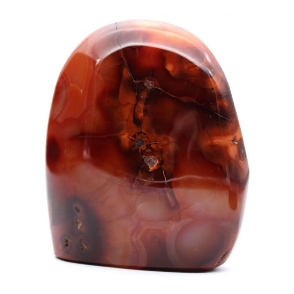Klein gepolijst carneool ornament - echt mineraal exemplaar (Madagaskar)