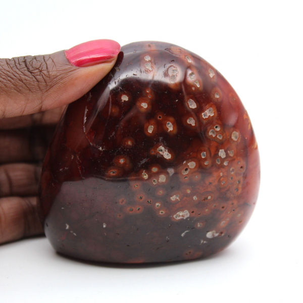 Gepolijste Madagaskar Carneool - Kleine natuursteen voor verzameling en decoratie