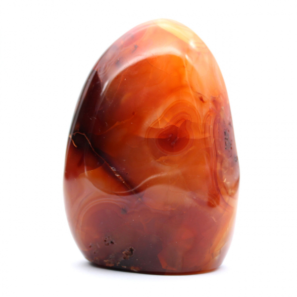 Gepolijste Carneool Natuursteen - Decoratief Ornament voor Collectie (Madagaskar)