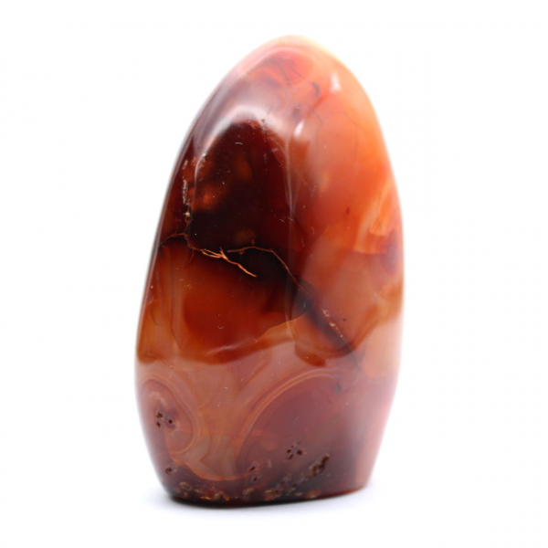 Gepolijste Carneool Natuursteen - Decoratief Ornament voor Collectie (Madagaskar)