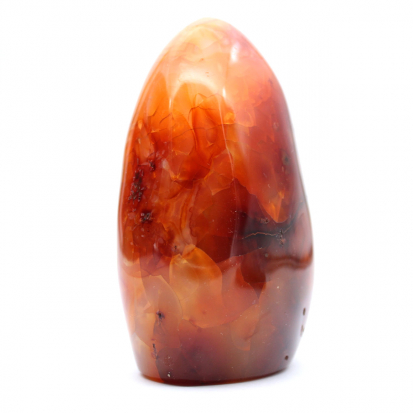 Gepolijste Carneool Natuursteen - Decoratief Ornament voor Collectie (Madagaskar)