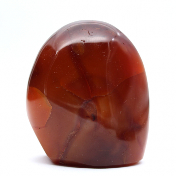 Gepolijste Carneool Compact Ornament - Authentieke Mineraal Madagaskar (370g)