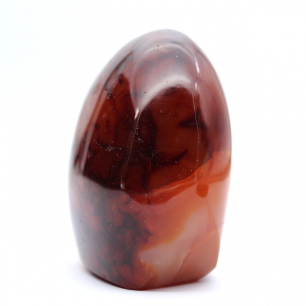 Gepolijste Carneool Compact Ornament - Authentieke Mineraal Madagaskar (370g)