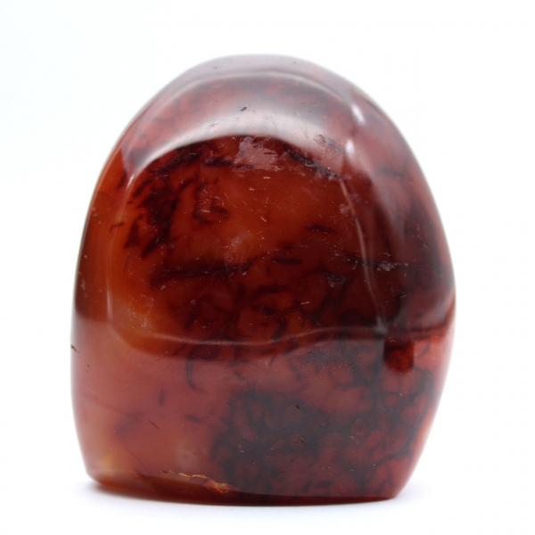 Gepolijste Carneool Compact Ornament - Authentieke Mineraal Madagaskar (370g)