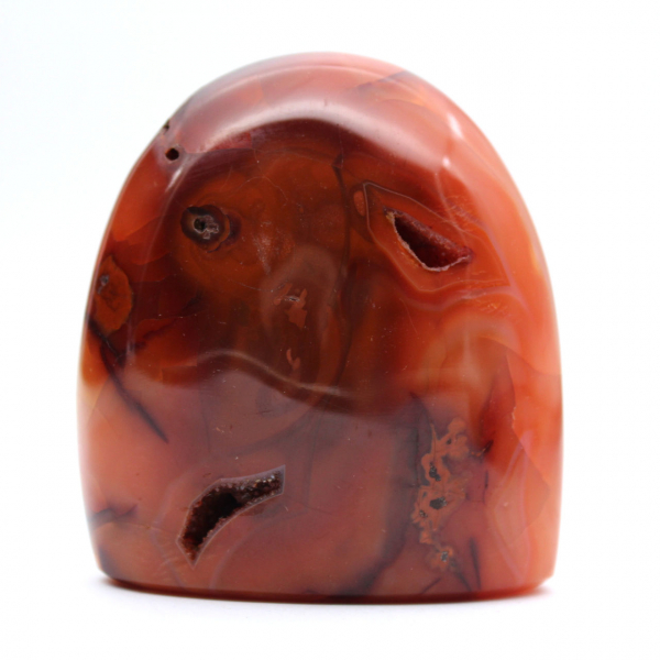 Klein gepolijst carneool exemplaar - authentiek mineraal ornament uit Madagaskar