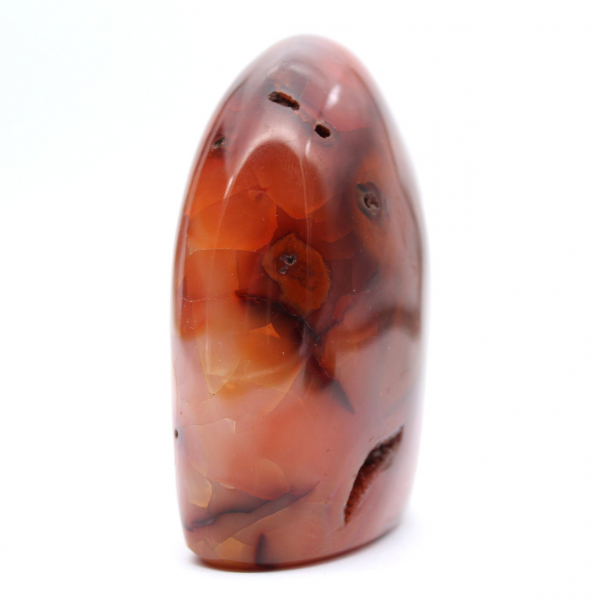 Klein gepolijst carneool exemplaar - authentiek mineraal ornament uit Madagaskar