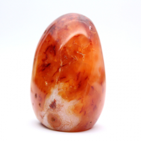 Gepolijste carneool miniatuur - verzamelobject van natuursteen (Madagaskar)