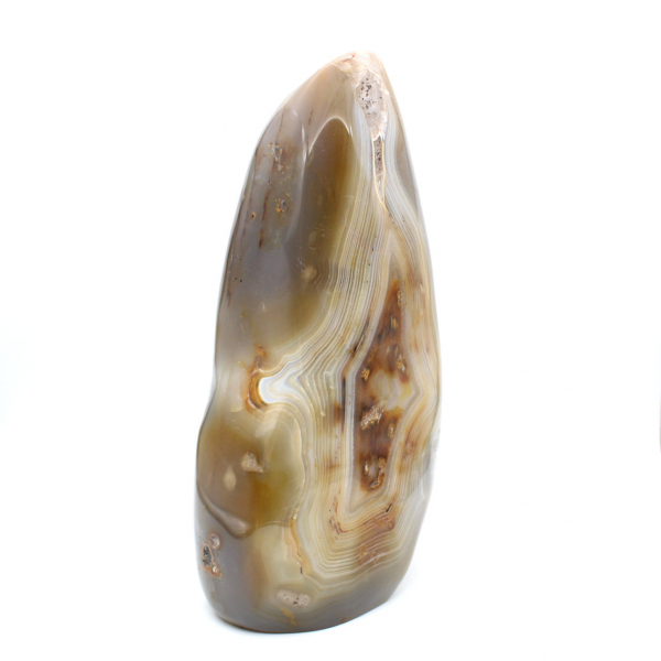 Gepolijste natuurlijke carneool, groot mineraal ornament uit Madagaskar