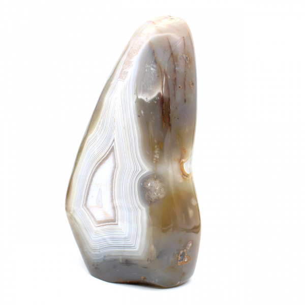 Gepolijste natuurlijke carneool, groot mineraal ornament uit Madagaskar