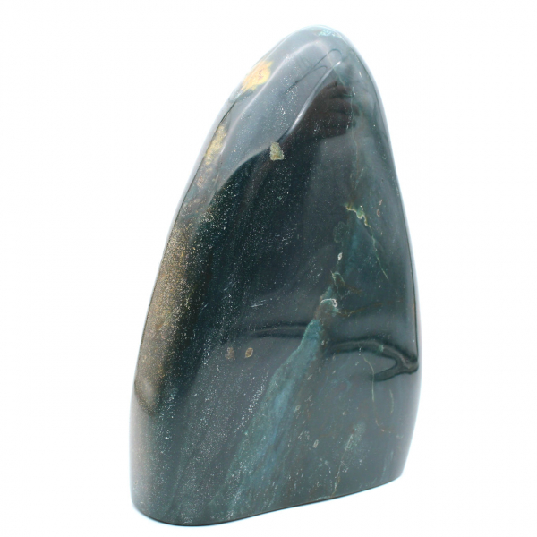 Gepolijste groene jaspis, massief ornament, natuursteen, Madagaskar