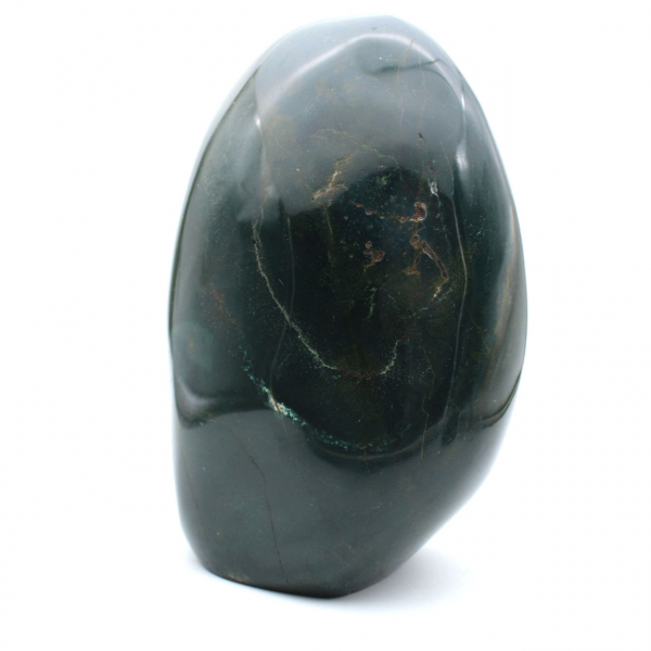 Grote gepolijste groene jaspissteen, mineraalmonster, Madagaskar
