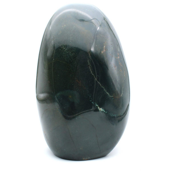 Grote gepolijste groene jaspissteen, mineraalmonster, Madagaskar