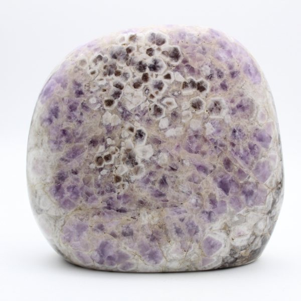 Gepolijste amethist, decoratieve natuursteen, groot exemplaar, Madagaskar