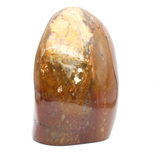 Gepolijste rode jaspis ornament, verzamelobject mineraal exemplaar, Madagaskar