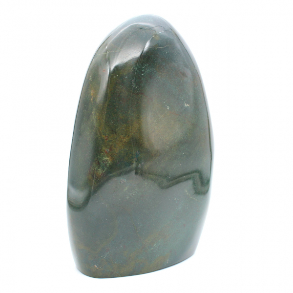 Gepolijste groene jaspis, grote decoratieve steen, Madagaskar