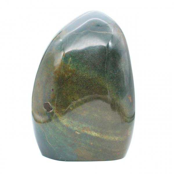 Gepolijste groene jaspis, grote decoratieve steen, Madagaskar