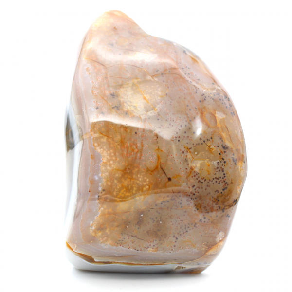 Gepolijste Carneool steen uit Madagaskar, XXL mineraaldecoratie