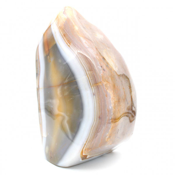 Gepolijste Carneool steen uit Madagaskar, XXL mineraaldecoratie